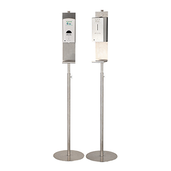 Floor Stand & Drip Tray for Hand Sanitizer Dispenser